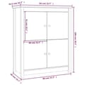 Pikkukuva 9 / 10: vidaXL Senkki hunajanruskea 83x41,5x100 cm täysi mänty