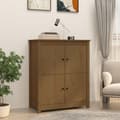 Pikkukuva 2 / 10: vidaXL Senkki hunajanruskea 83x41,5x100 cm täysi mänty