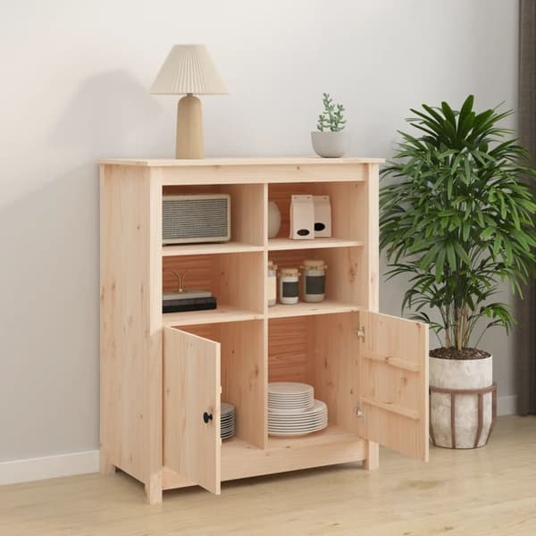 vidaXL skænk 83x41,5x100 cm massivt fyrretræ