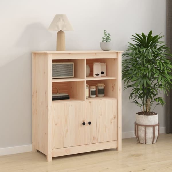 vidaXL skænk 83x41,5x100 cm massivt fyrretræ