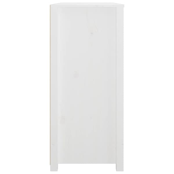 vidaXL kommode 100x40x90 cm massivt fyrretræ hvid