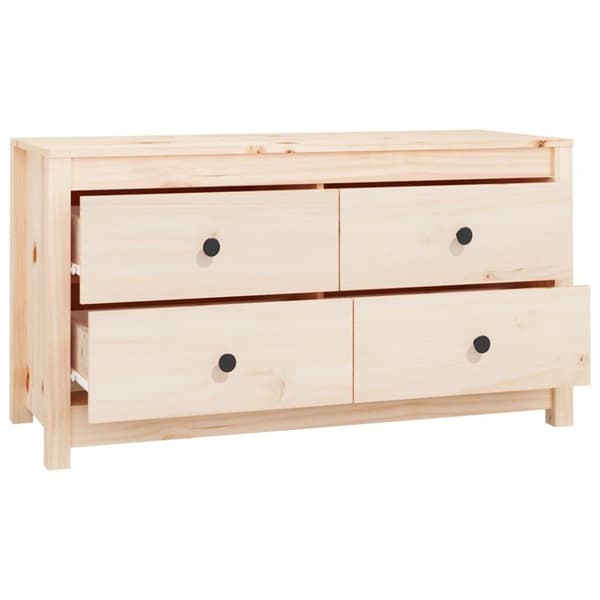 vidaXL kommode 100x40x54 cm massivt fyrretræ