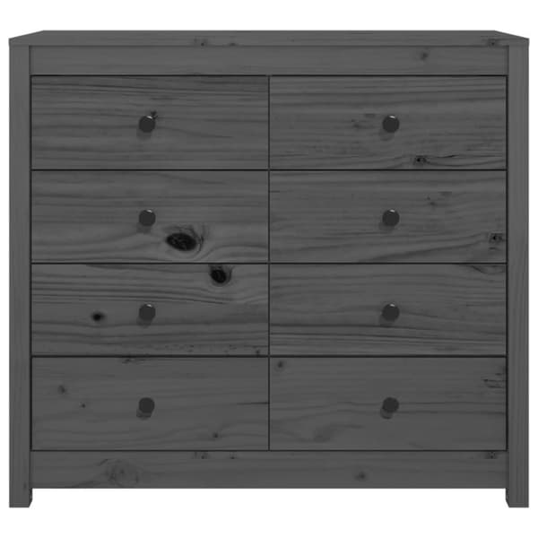 vidaXL Senkki harmaa 100x40x90 cm täysi mänty