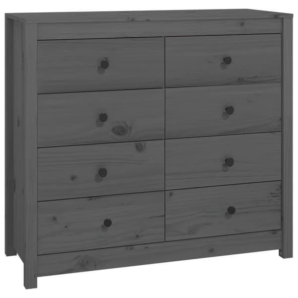 vidaXL Senkki harmaa 100x40x90 cm täysi mänty