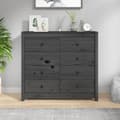 Pikkukuva 1 / 11: vidaXL Senkki harmaa 100x40x90 cm täysi mänty