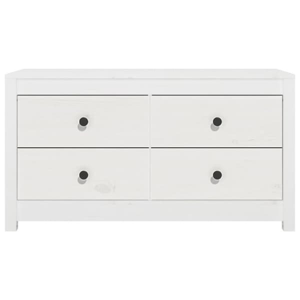 vidaXL Senkki valkoinen 100x40x54 cm täysi mänty