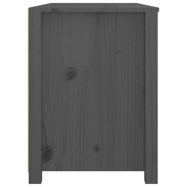 vidaXL kommode 100x40x54 cm massivt fyrretræ grå
