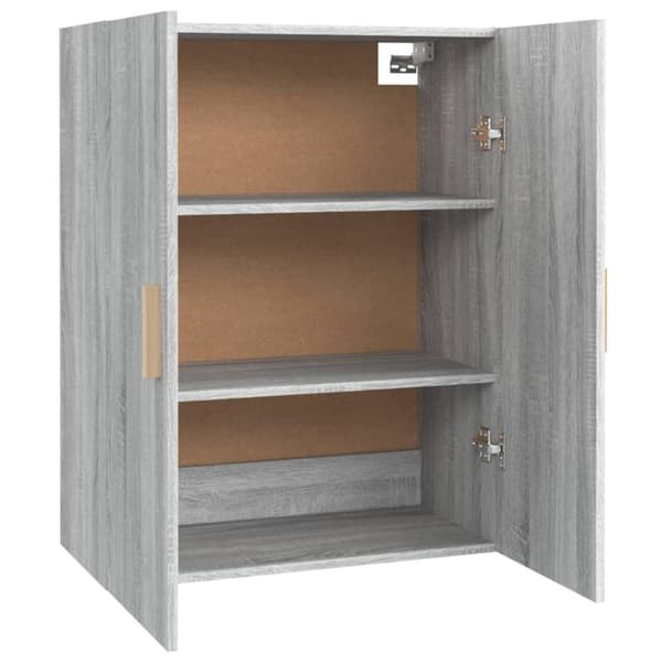 vidaXL Highboard grå sonoma 69,5x34x180 cm konstruert tre