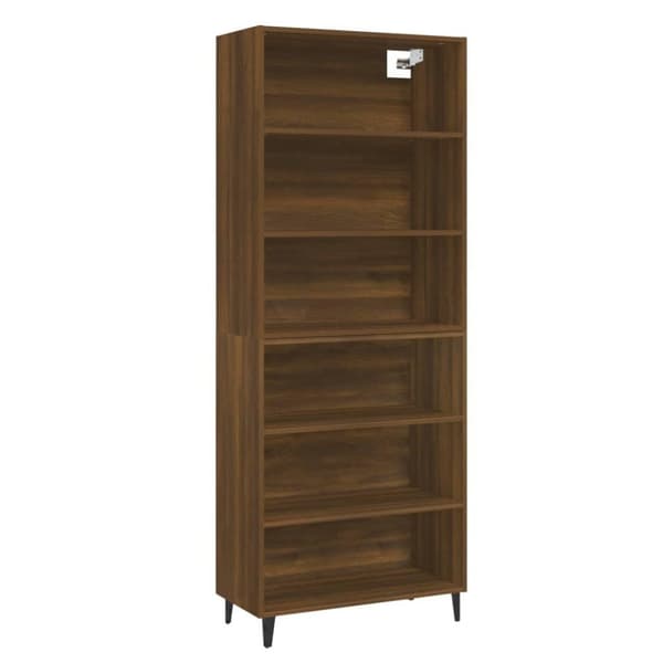 vidaXL Highboard brun eik konstruert tre