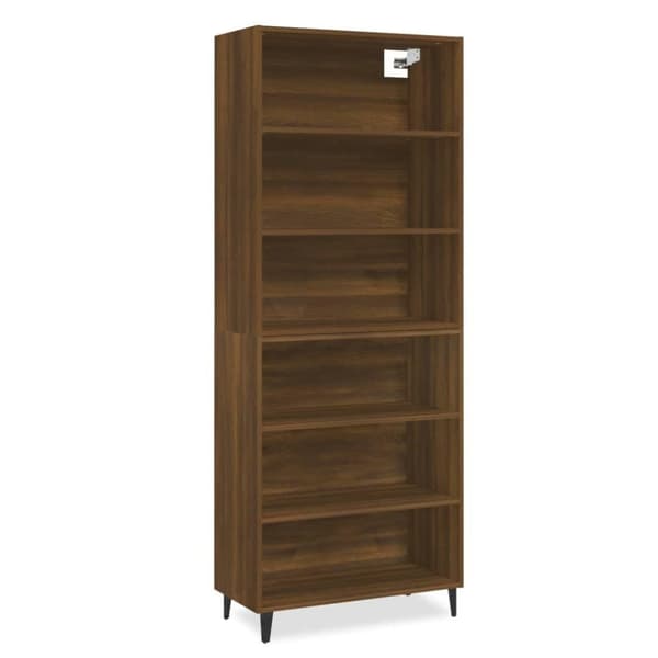 vidaXL Highboard brun eik konstruert tre