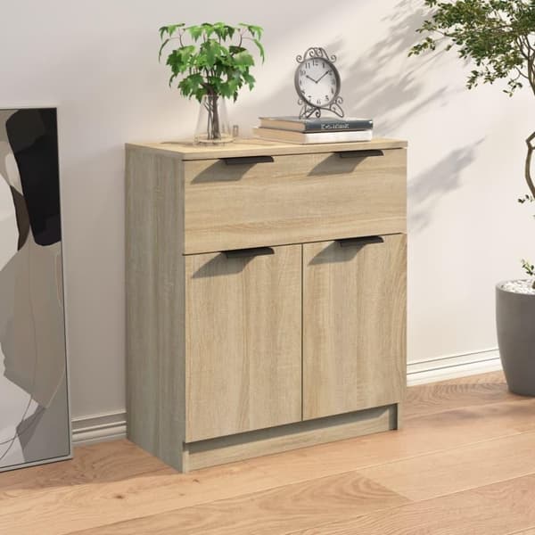 vidaXL skænk 60x30x70 cm konstrueret træ sonoma-eg