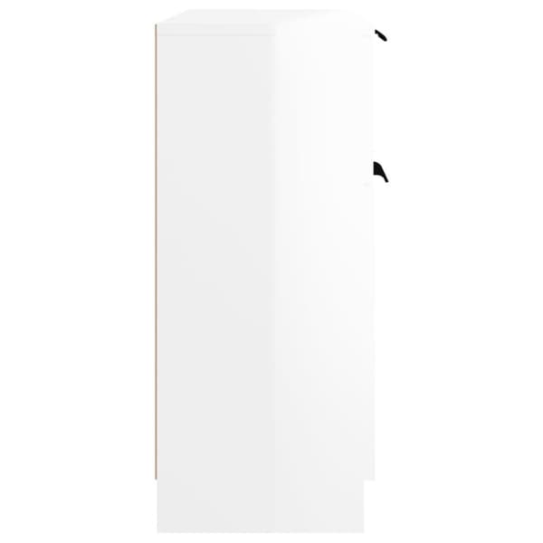 vidaXL skænk 60x30x70 cm konstrueret træ hvid højglans