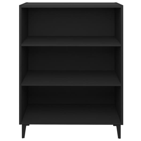 vidaXL Senkki musta 69,5x32,5x90 cm tekninen puu
