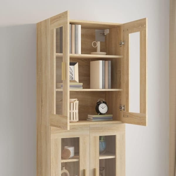 vidaXL vægskab 69,5x34x90 cm sonoma-eg