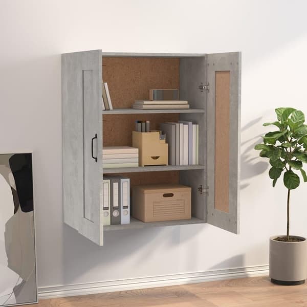 vidaXL vægskab 69,5x32,5x90 cm betongrå