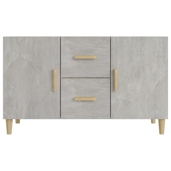vidaXL skænk 100x36x60 cm konstrueret træ betongrå