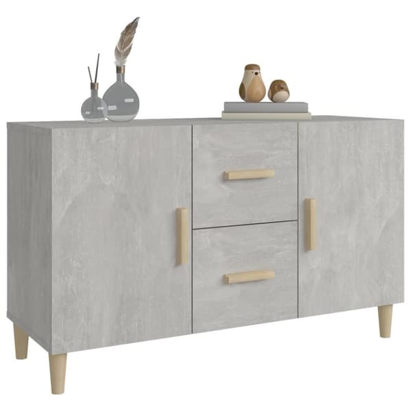 vidaXL skænk 100x36x60 cm konstrueret træ betongrå