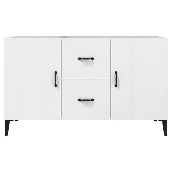 vidaXL skænk 100x36x60 cm konstrueret træ hvid højglans