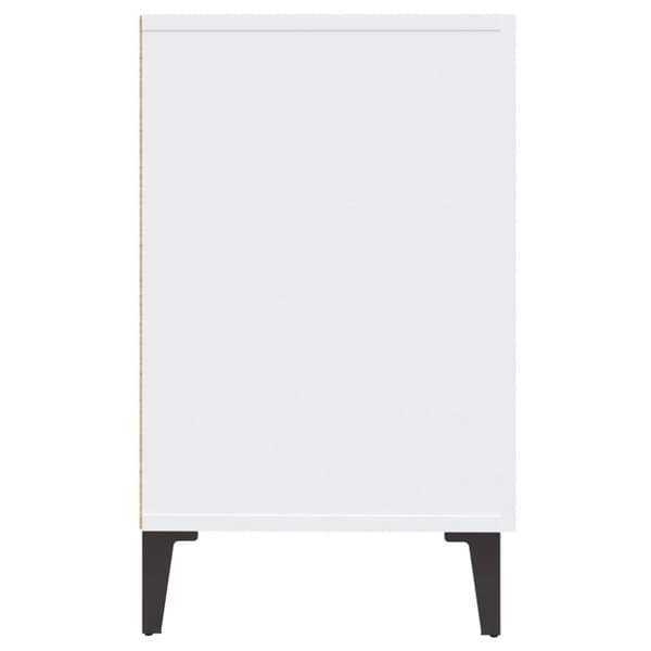 vidaXL skænk 100x36x60 cm konstrueret træ hvid højglans