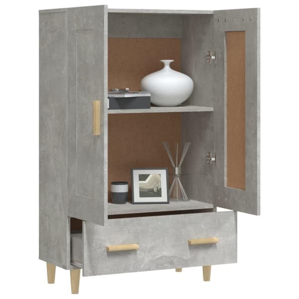 vidaXL skab 70x31x115 cm konstrueret træ betongrå