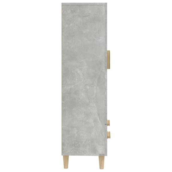 vidaXL skab 70x31x115 cm konstrueret træ betongrå