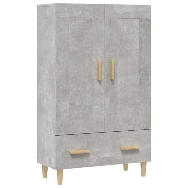 vidaXL skab 70x31x115 cm konstrueret træ betongrå