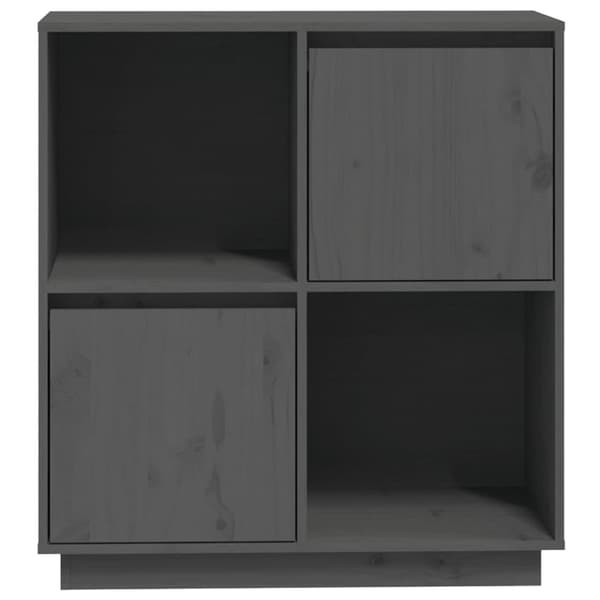 vidaXL Senkki harmaa 74x35x80 cm täysi mänty
