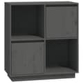 Pikkukuva 1 / 11: vidaXL Senkki harmaa 74x35x80 cm täysi mänty