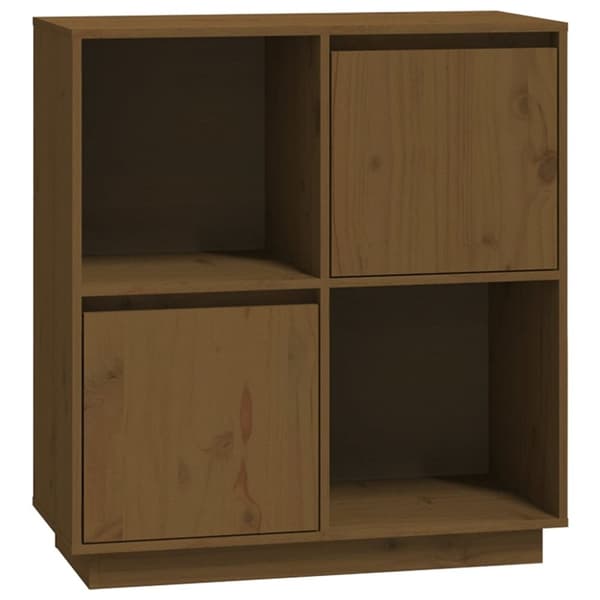 vidaXL Senkki hunajanruskea 74x35x80 cm täysi mänty
