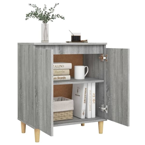 vidaXL skænk 60x35x70 cm konstrueret træ grå sonoma-eg