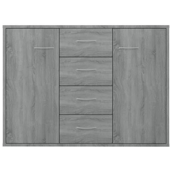 vidaXL skænk 88x30x65 cm konstrueret træ grå sonoma-eg