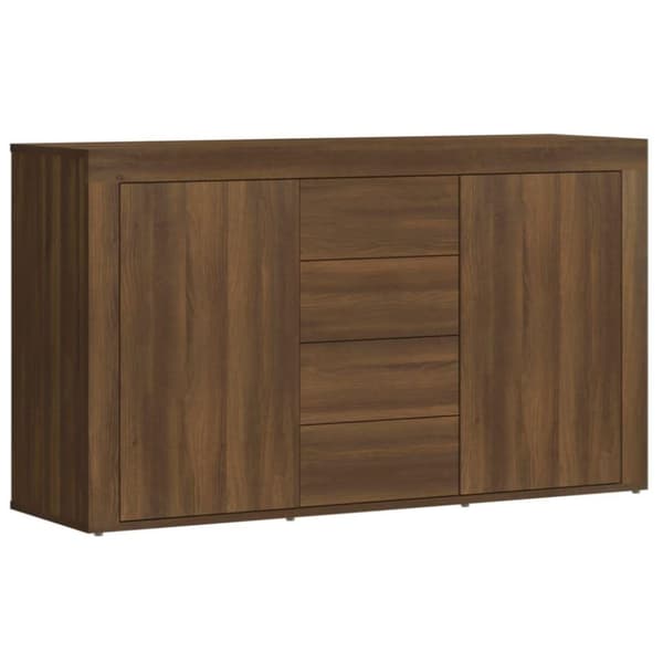vidaXL skænk 120x36x69 cm konstrueret træ brun egetræsfarve