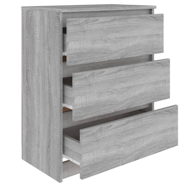 vidaXL Senkki harmaa Sonoma 60x35x76 cm tekninen puu