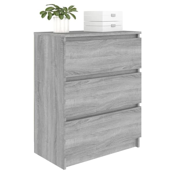 vidaXL Senkki harmaa Sonoma 60x35x76 cm tekninen puu