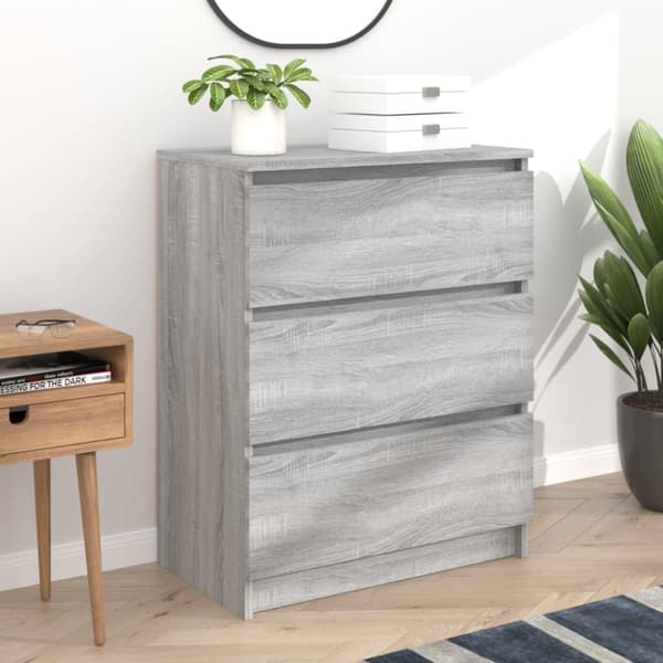 vidaXL Senkki harmaa Sonoma 60x35x76 cm tekninen puu