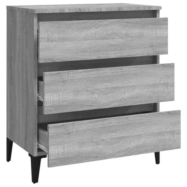 vidaXL Senkki harmaa Sonoma 60x35x69 cm tekninen puu