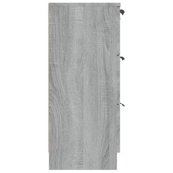 vidaXL skænk 60x30x70 cm konstrueret træ grå sonoma-eg