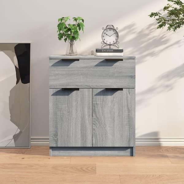 vidaXL skænk 60x30x70 cm konstrueret træ grå sonoma-eg