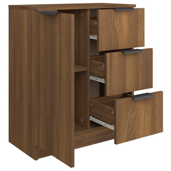 vidaXL Senkki ruskea tammi 60x30x70 cm tekninen puu