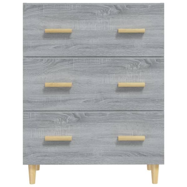 vidaXL Senkki harmaa Sonoma 70x34x90 cm tekninen puu