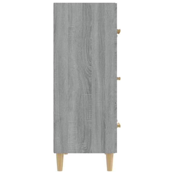 vidaXL Senkki harmaa Sonoma 70x34x90 cm tekninen puu