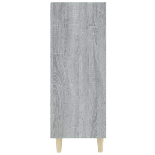 vidaXL skænk 69,5x32,5x90 cm konstrueret træ grå sonoma-eg