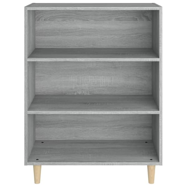 vidaXL skænk 69,5x32,5x90 cm konstrueret træ grå sonoma-eg