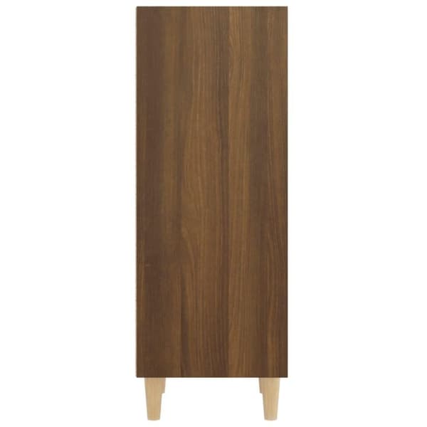 vidaXL skænk 34,5x32,5x90 cm konstrueret træ brun egetræsfarve