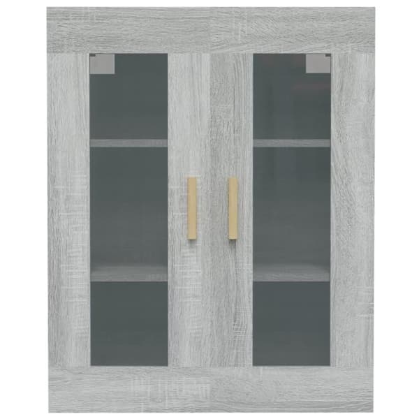 vidaXL vægskab 69,5x34x90 cm grå sonoma-eg