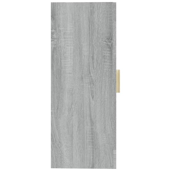 vidaXL vægskab 69,5x34x90 cm grå sonoma-eg