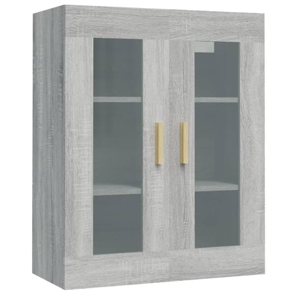 vidaXL vægskab 69,5x34x90 cm grå sonoma-eg