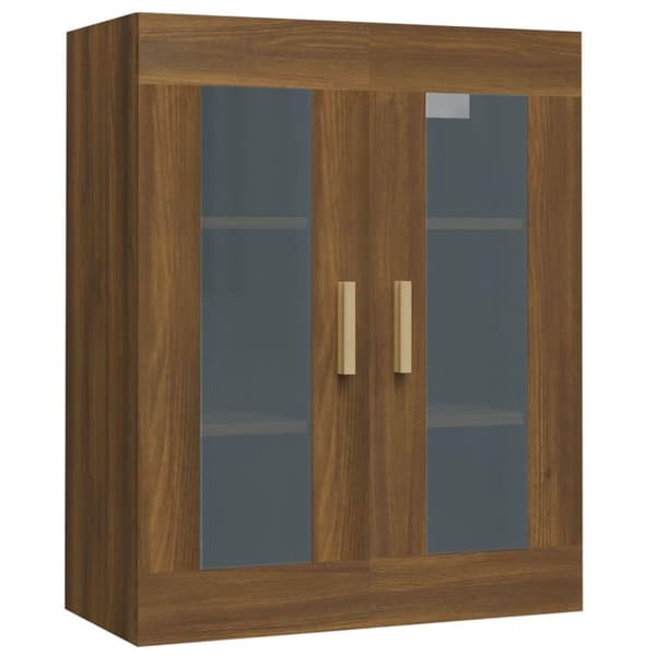 vidaXL vægskab 69,5x34x90 cm brun egetræsfarve