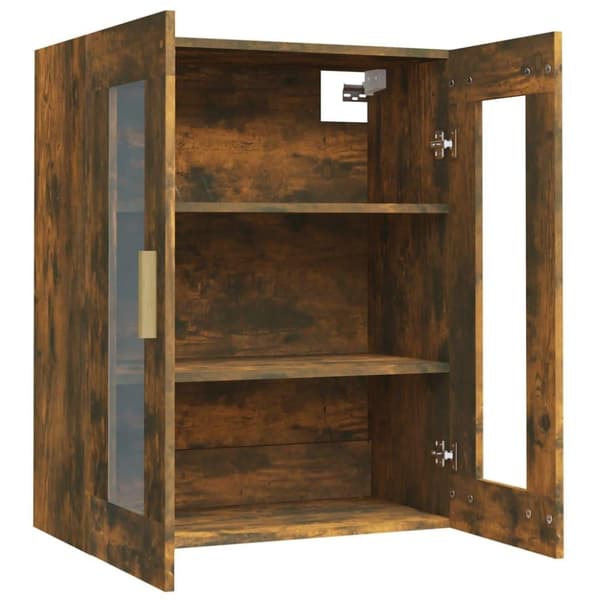 vidaXL vægskab 69,5x34x90 cm røget egetræsfarve