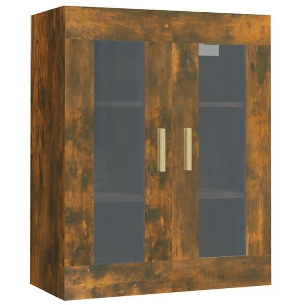 vidaXL vægskab 69,5x34x90 cm røget egetræsfarve